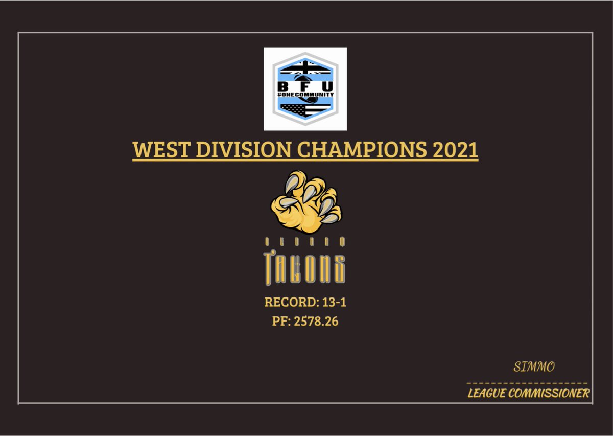 OldhamTalons's tweet photo. 2021 BFU West Champions and soon to be BFU Champions #BFFL #onecommunity https://t.co/SekyPAaTOG