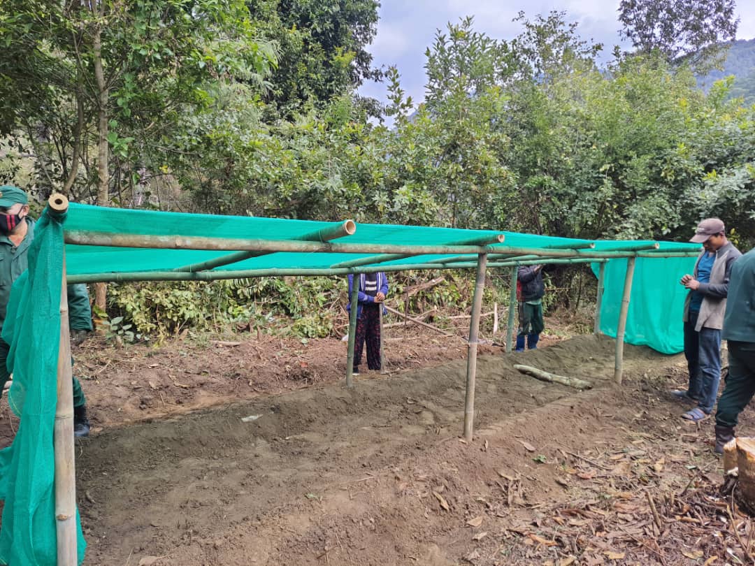 Training on sustainable utilization and management of canes and nursery practices of raising Calamus acanthopaghus conducted for Rukha Nagtshel Thuenken Tshogpa. 72 members participated over 4 days. 46 were women. @bhutanforlife