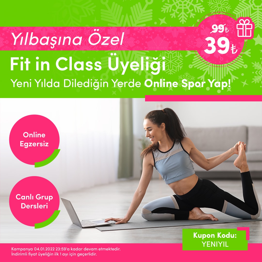 FitinClass's tweet photo. Yeni yılda bu fırsat kaçırılmaz❣️
Fit in Class üyeliği şimdi 99 TL yerine 39 TL.
#2022 #egzersiz #fitkal https://t.co/CaKUsN9ec2