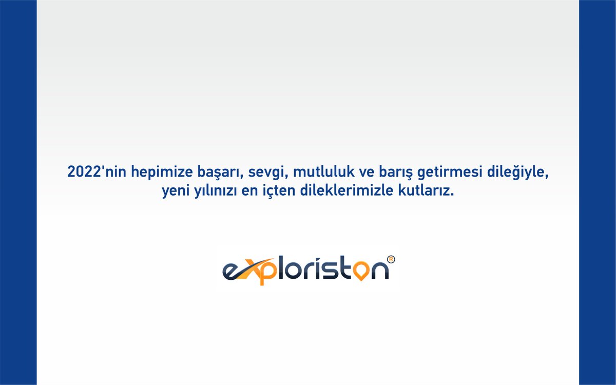 Yeni yılınız kutlu olsun!