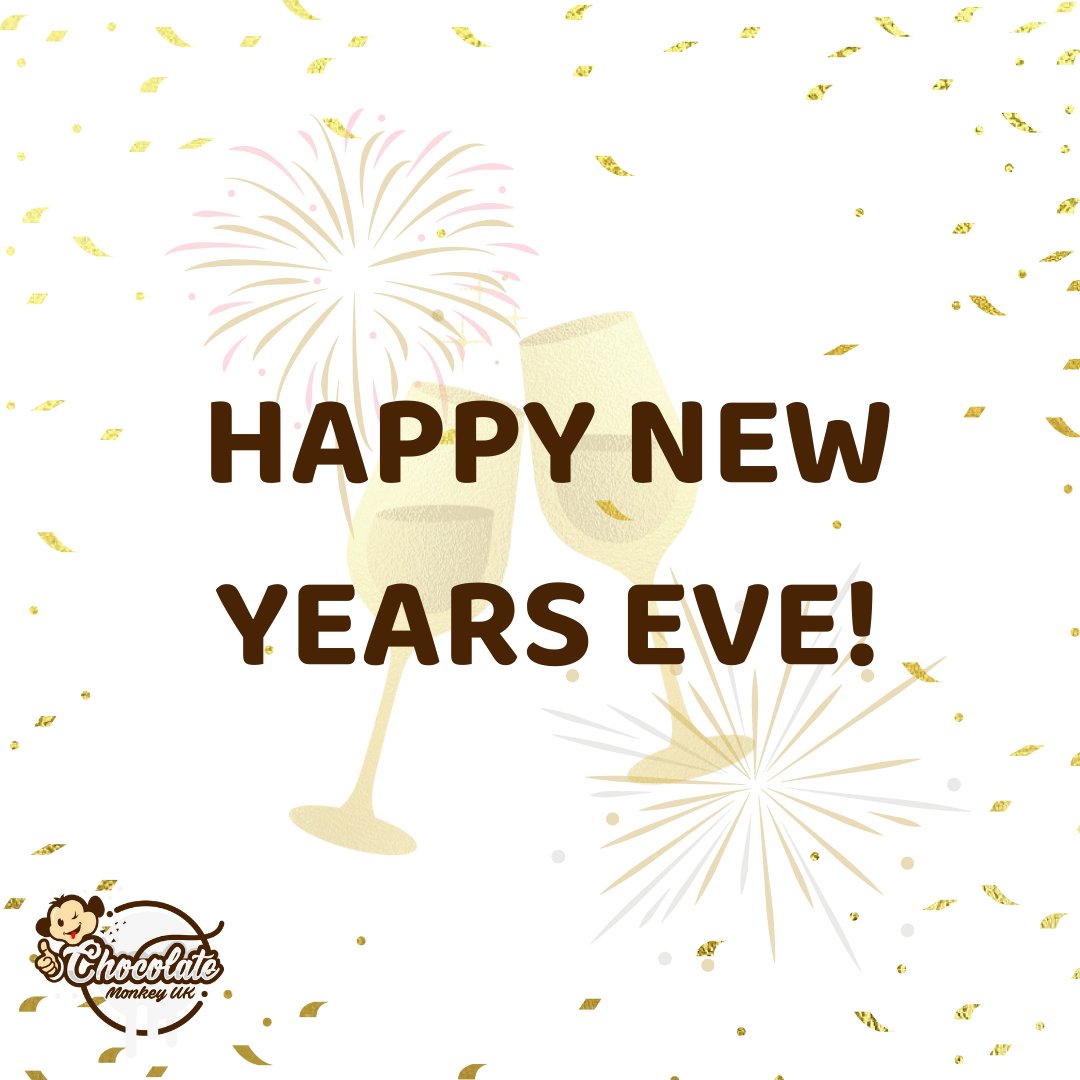 chocomonkeyuk's tweet photo. HAPPY NEW YEARS EVE! 🍾🥂 

Whatever you are up to tonight we wish you a happy and healthy new years eve and start to 2022! Have a good one 🤩

#happynewyear #newyearseve #chocolatemonkeyuk #chocolatemonkey https://t.co/DehUVHjcfa