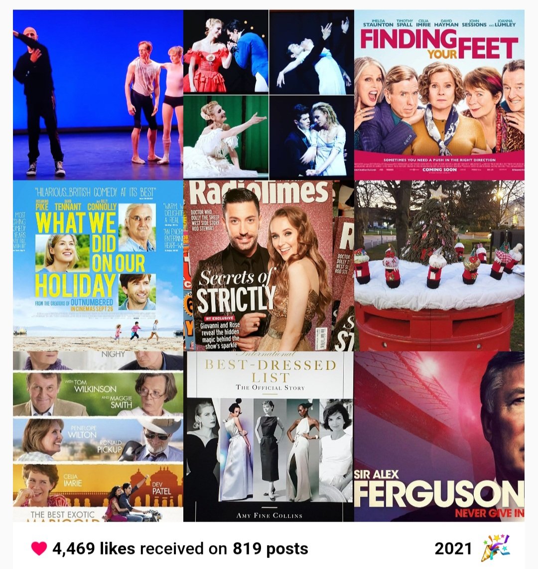 reelofthe51st's tweet image. #Films &amp;amp; online talks &amp;amp; online #dance &amp;amp; #telly...From my #Instagram Top 9 of 2021 it's clear to see that I need to get off the sofa &amp;amp; get out a bit more....Don't we all 🙄 (At least the @SPostboxes #postboxtoppers made it!) #Top9 #top9of2021 #instagramtop9