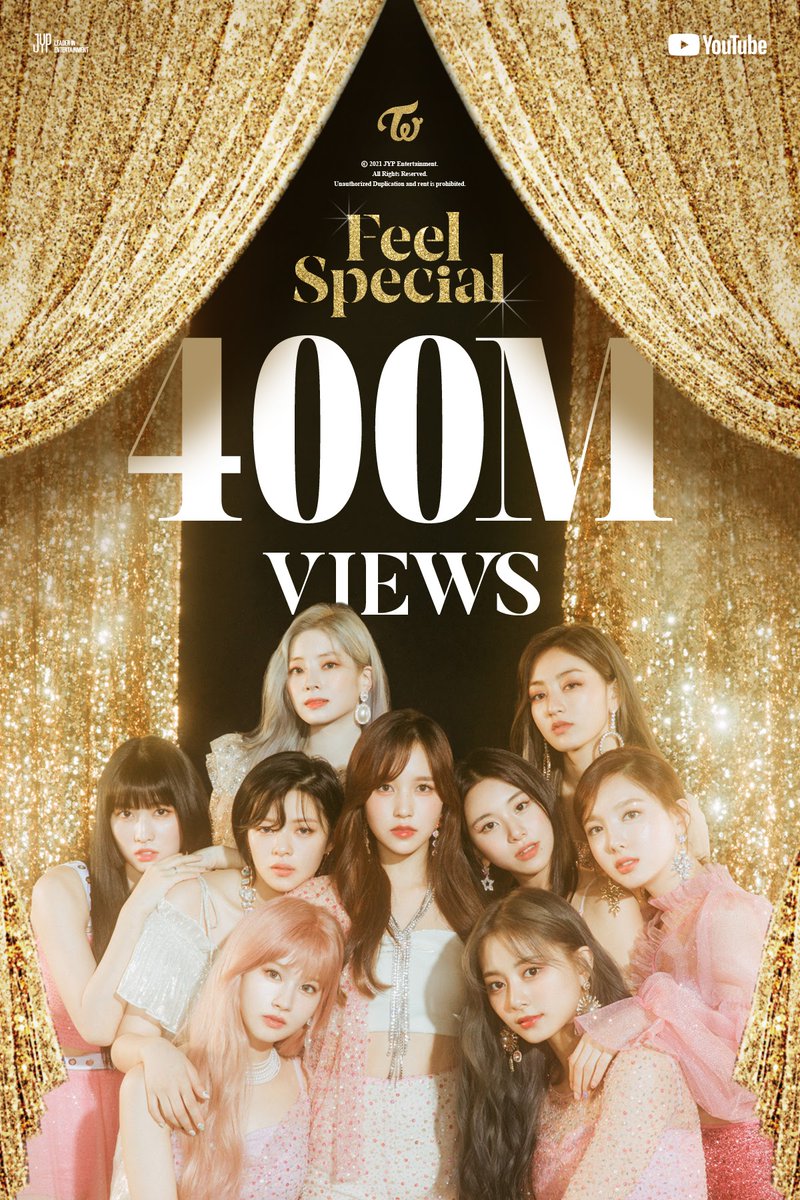 twicebot_'s tweet photo. 211231 TWICE YouTube Community update: https://t.co/Fa7OciqTy8

TWICE "Feel Special" M/V
✨400 MILLION VIEWS✨

🎬 https://t.co/LtHXzOOBQN

#TWICE #트와이스 #SCIENTIST #FormulaOfLove #FeelSpecial https://t.co/g24R24K2Ee