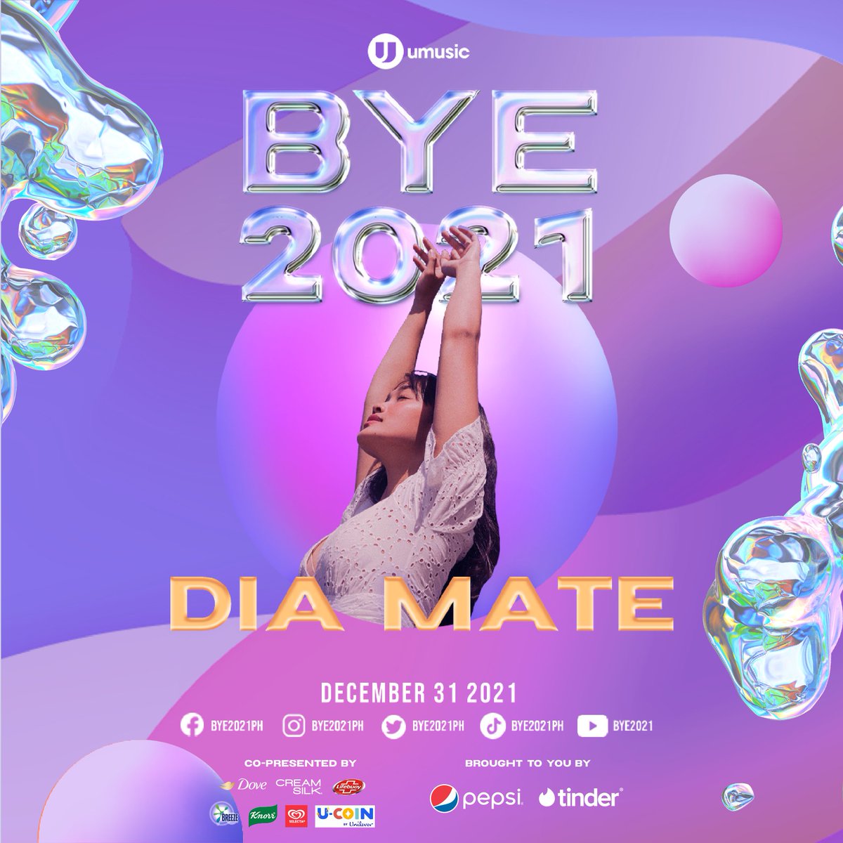 @bye2021ph .@bye2021ph is happening TONIGHT at 7 PM! 🎆💥

Catch your favorite Island Records Philippines artists as they take the stage! 🎤✨

#BYE2021PH