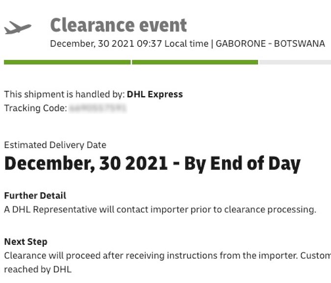 dhl delivery hours end of day
