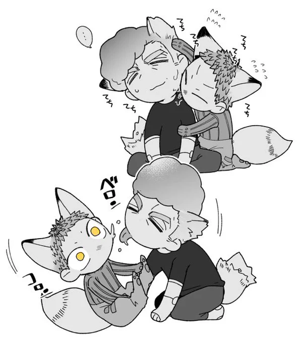 🦊🎧今月はびっくりするくらい父子しか描いてませんでしたね?!2021年もありがとうございました!雑多なゆるふわアカウントですが、来年も何卒よろしくお願い申し上げます🦔 #今月描いた絵を晒そう 
