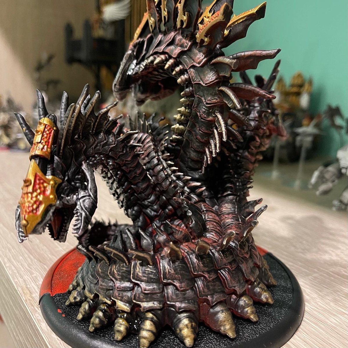 yellowpotion404's tweet image. 怪獣塗るのは楽しい
#warmachineandhordes 
#skorne
#deserthydra