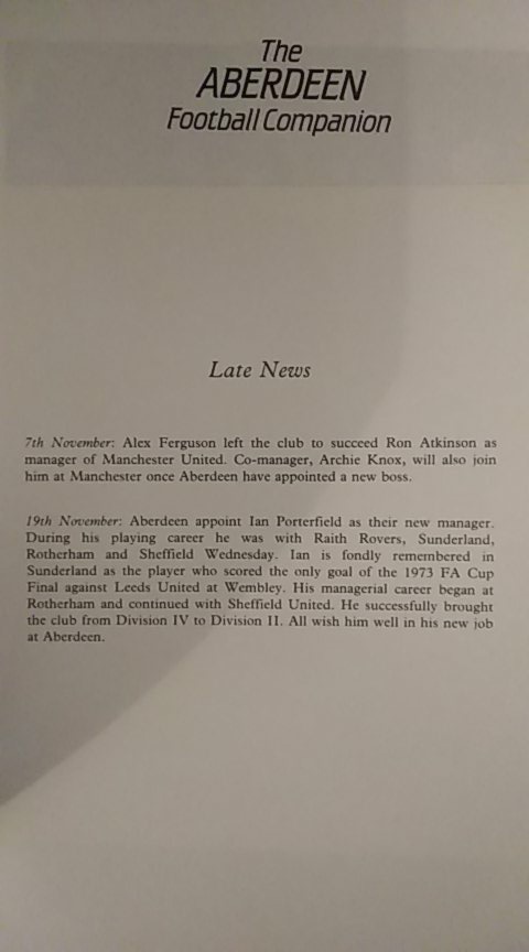 Happy 80th Sir Alex. Thanks for my wee greet on Christmas morning 1986