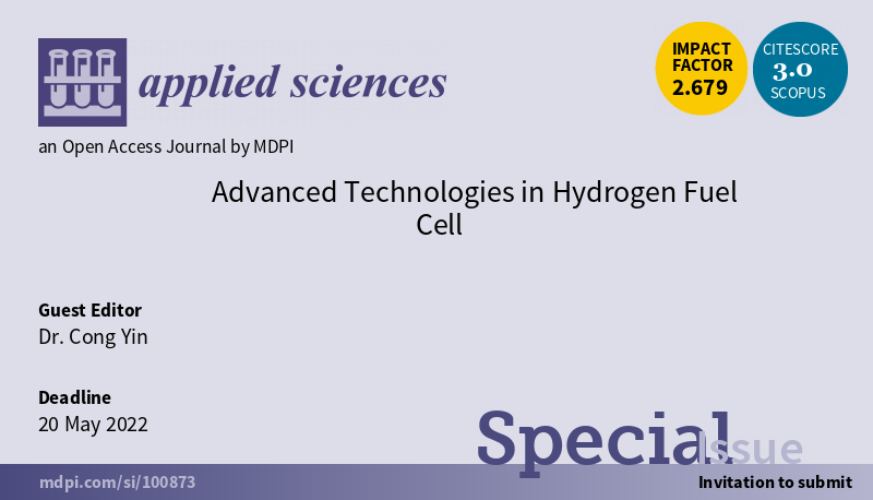 Applsci's tweet image. #SpecialIssue Advanced Technologies in Hydrogen Fuel Cell
mdpi.com/journal/applsc…
Submission Deadline: 20 May 2022
Guest Editor: Dr. Cong Yin

#fuelcellsystem #intelligentcontrol #design #modeling #watermanagement #thermalmanagement #mdpiapplsci #openaccess
