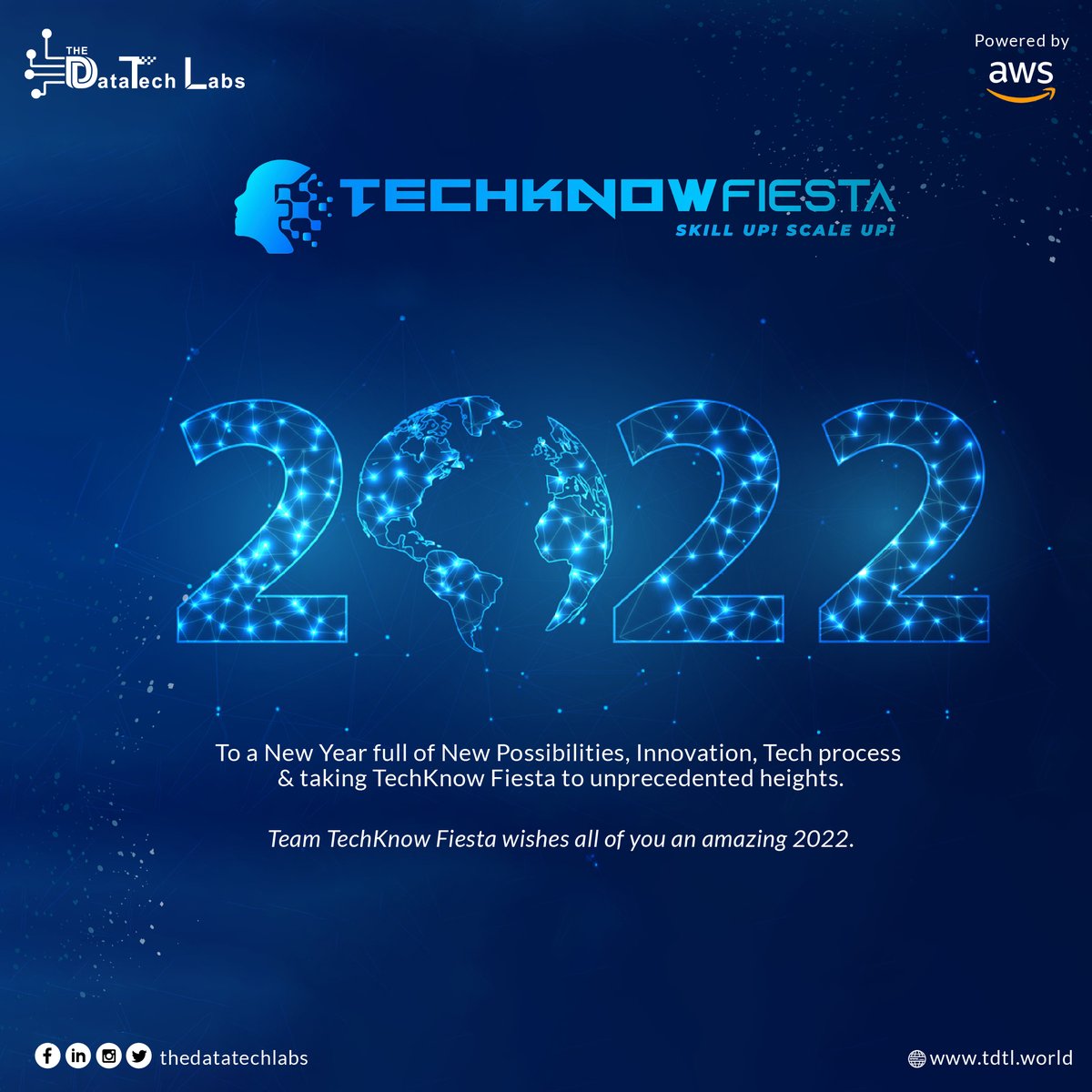techknowfiesta's tweet image. Team Techknow Fiesta wishing you a
prosperous and exciting Happy New Year.
#techknowfiesta #wishes #HappyNewYear
#newbeginnings2022 #newyear2022