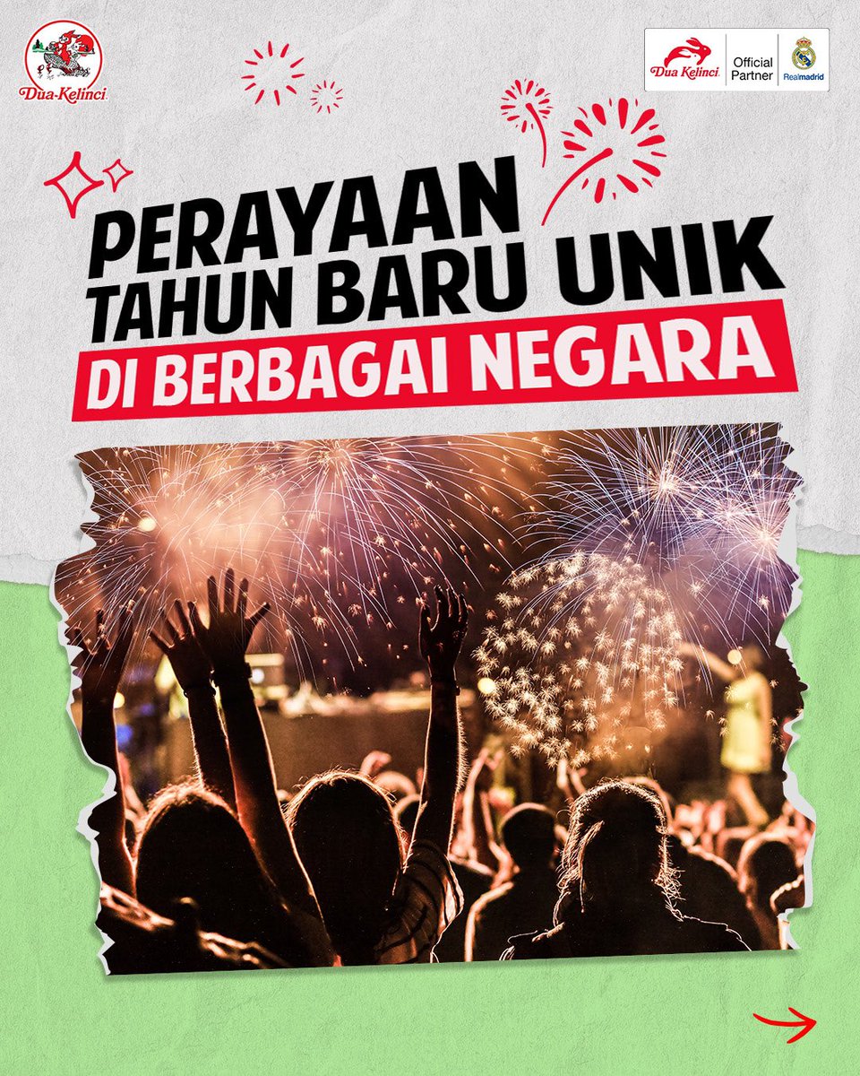 DuaKelinci's tweet photo. Menggantung bawang, menghancurkan piring hingga bermalam di kuburan. Berikut beberapa perayaan menyambut tahun baru unik di berbagai negara.
#Bener2TemanReal #TemanKebersamaan #TemanReal #KacangDuaKelinci https://t.co/1gU1Wbb20j