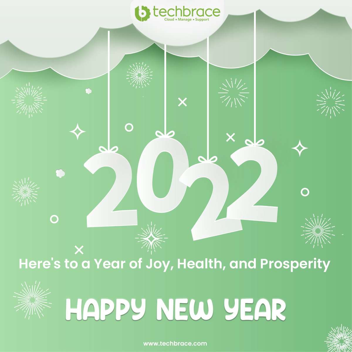 Tech_Brace's tweet image. Wishing you and your beloved ones a happy and prosperous new year.

#newyear #HappyNewYear #ServerMonitoring #servermanagement #cloudmanagement #serversecurity #techbrace #calicut #kerala