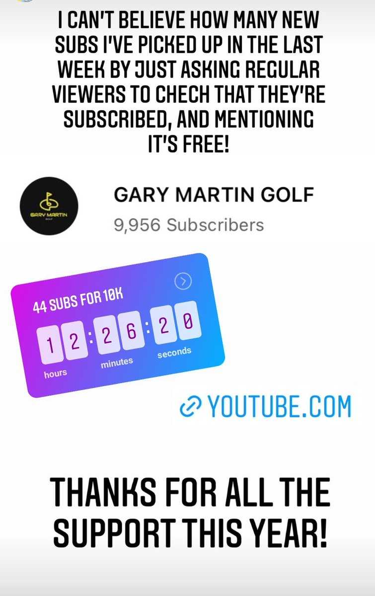 dannethmps's tweet photo. A top guy, who has grinded so hard this year to build the channel, so close to the 10k sub target he set himself. Any RTs would be appreciated to try and get him as close as possible to this... https://t.co/ecCgArNTcp

@WayneSBarton @dshort9 @LesterBarnesy https://t.co/yDPBBHs49J