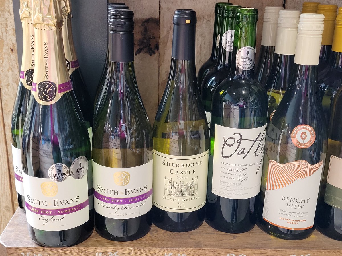 Decent selection of local wines at Teals in Somerset, well signed just off the A303.
