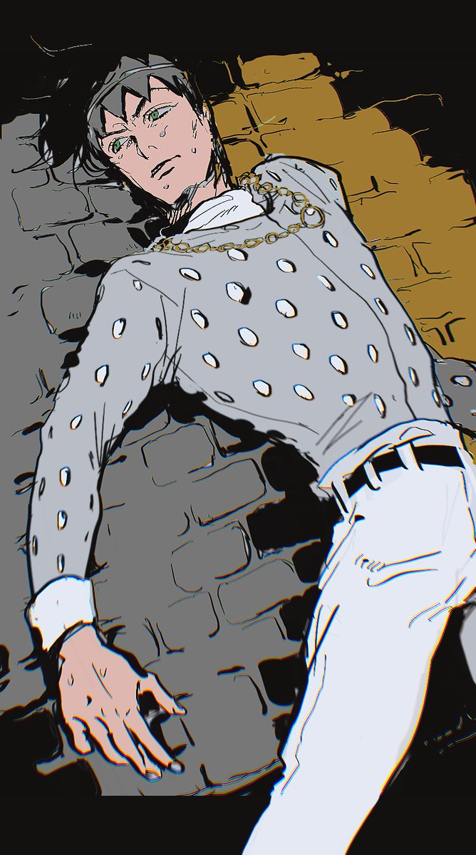 岸辺露伴 「背中の正面 露伴先生🖋 」|あるひののイラスト