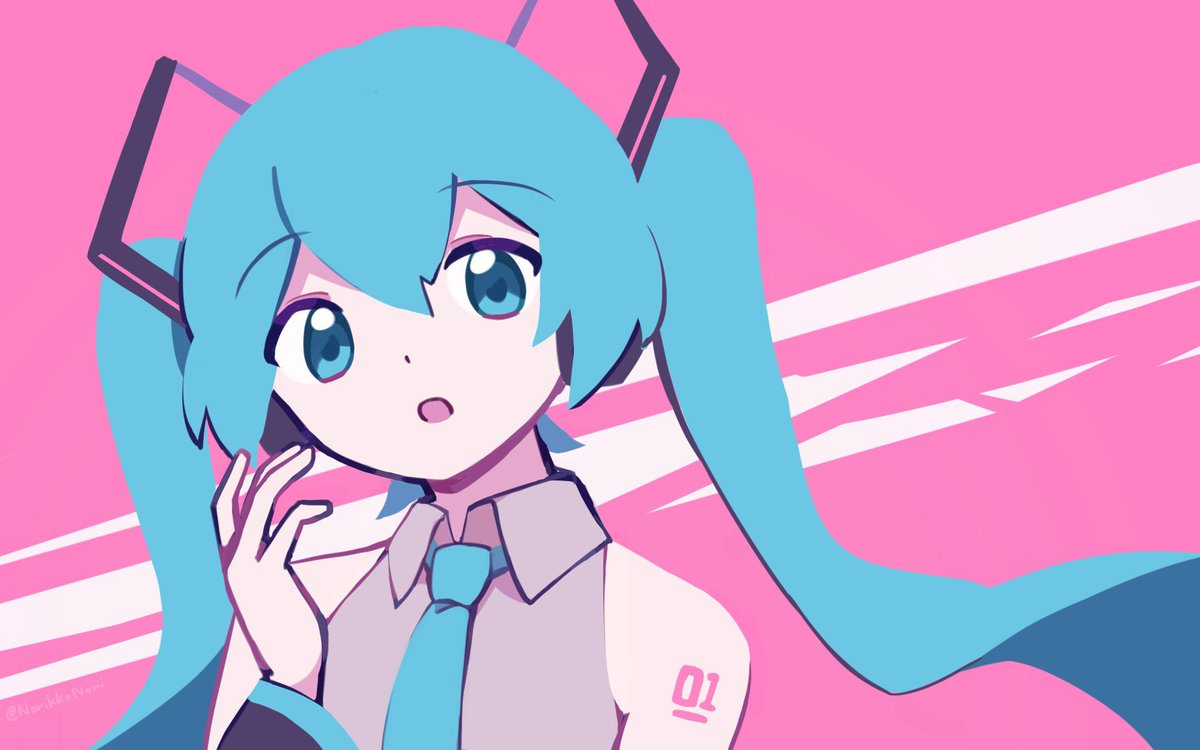 初音ミク 「描き納めミクさん 」|のりっこのイラスト