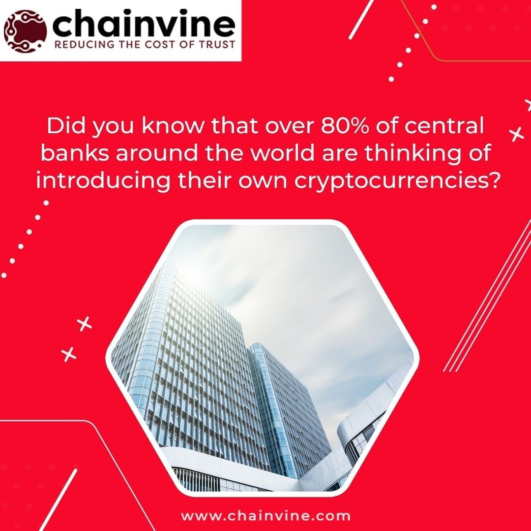 More than 80% of central banks are considering implementing their own digital currencies. 

#blockchain #bitcoin #cryptocurrency #ethereum #money #trading #business #investment #entrepreneur #blockchaintechnology