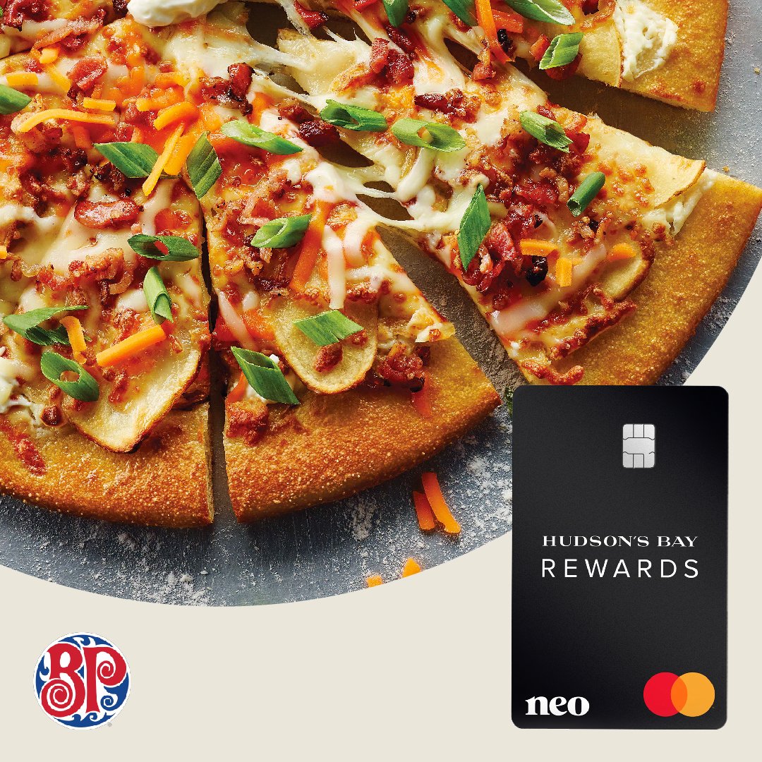 hudsonsbay's tweet photo. Ring in 2022 with something delicious from @bostonpizza and score up to 10% instant cashback with a Hudson’s Bay Mastercard® – powered by @NeoFinancial https://t.co/JQn8tIB0o9 #TheBay #NeoFinancial #NeoSpotted https://t.co/XAzF6RRDk1