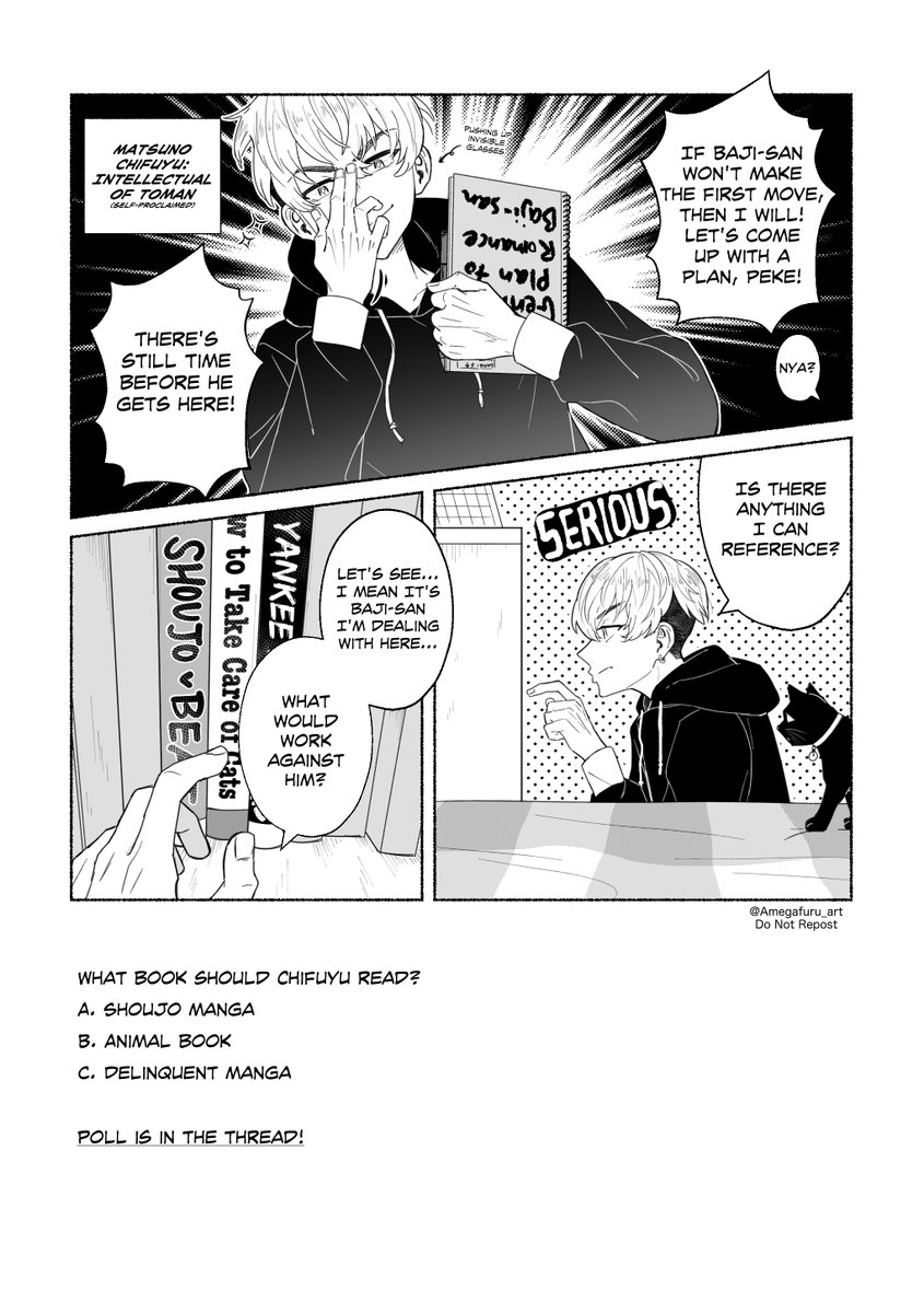 (bajifuyu) in which chifuyu tries to romance baji pt.1 💝

vote in the poll in the thread to decide what happens next! the turn of events will change depending on what you choose~ 