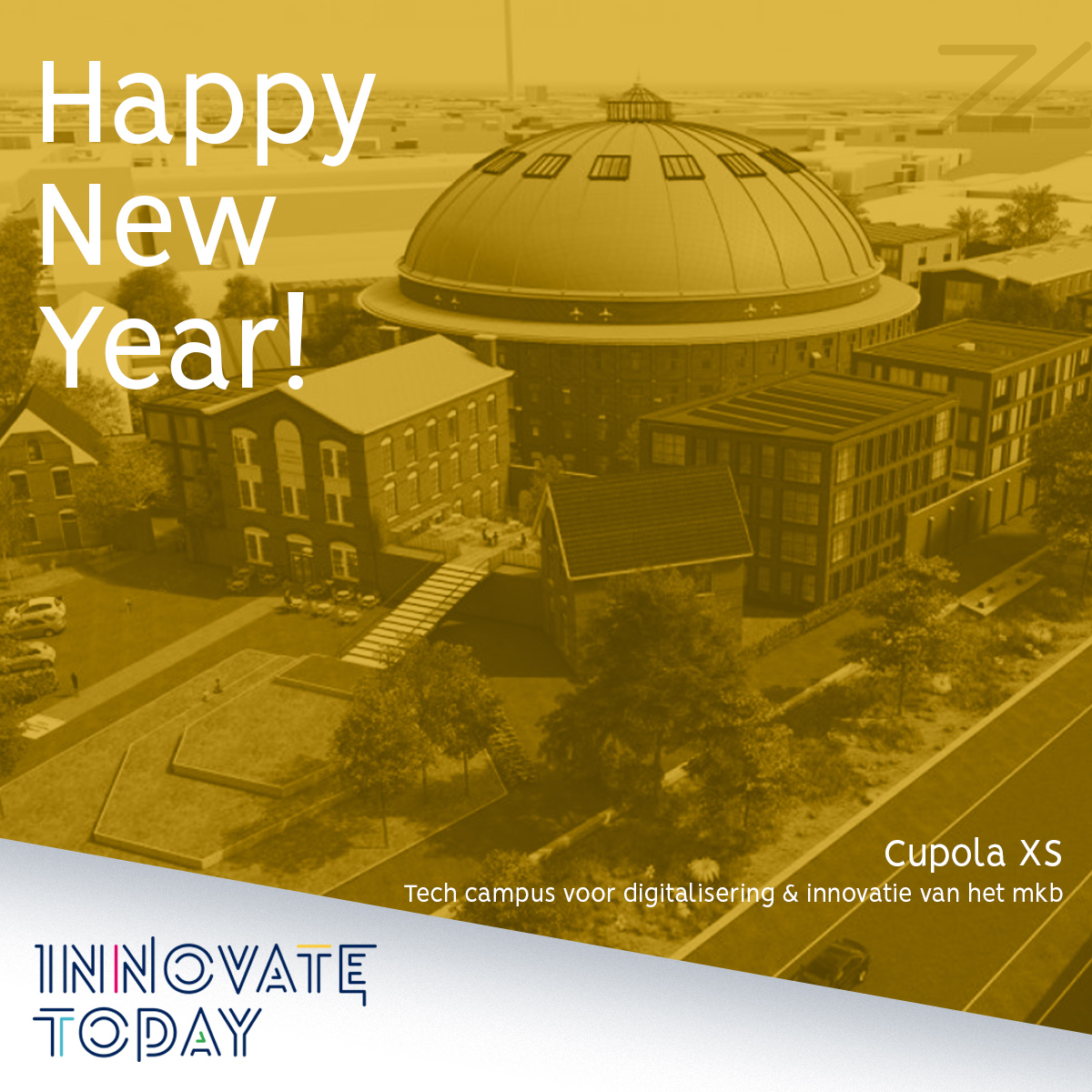 today_innovate's tweet photo. Innovate Today verhuisd met het kantoor naar Cupola XS in de Koepel in Haarlem per januari 2022! Cupola XS is nu al een bruisende community 😀 We proosten op een nieuw begin 🥂 Happy New Year! https://t.co/VwdHb6H7zx