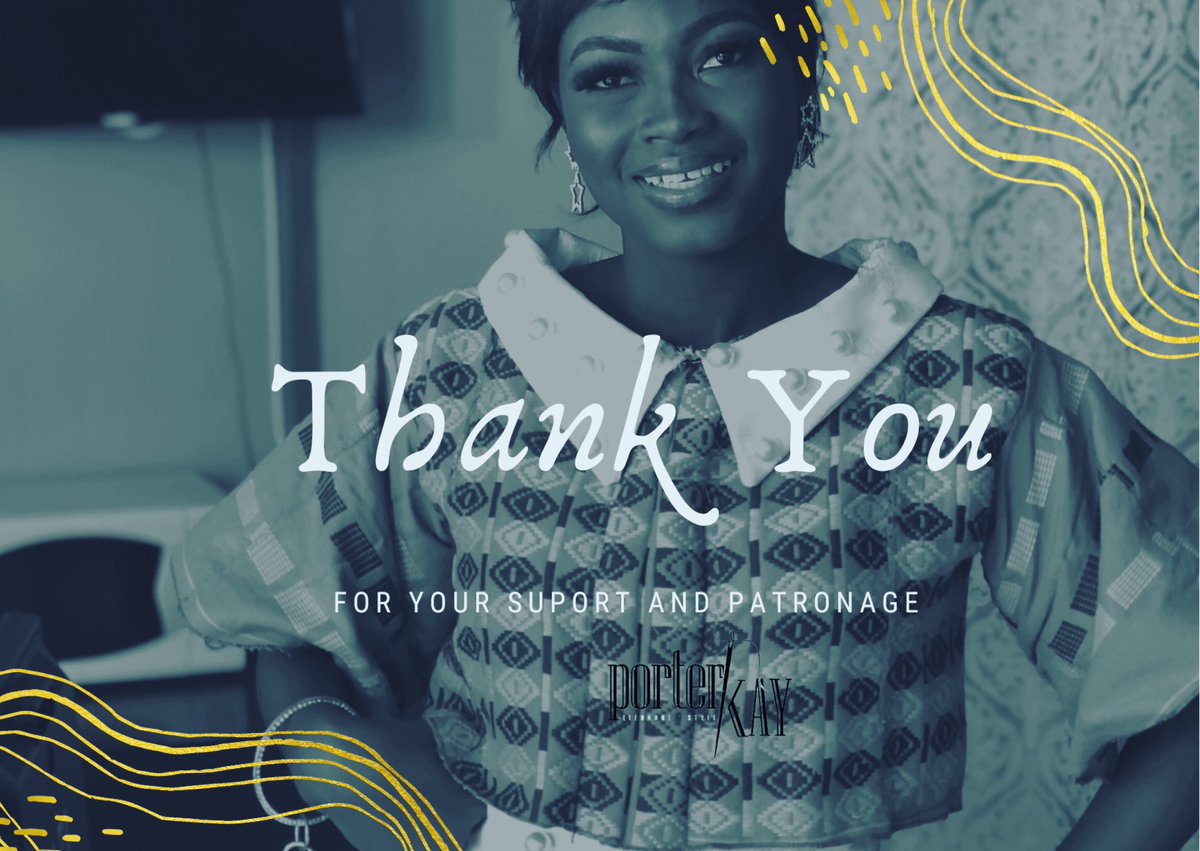 Porterkay_'s tweet photo. Sending out a big thank you to all our followers and clients for your support. It’s been a good year and God has been good.

Thanks for choosing us this year. 

Blessings!

Love, Porter Kay!

#endoftheyear #thankyou #betterdaysahead #porterkay #clothingbrand https://t.co/Difaz9t3Nl