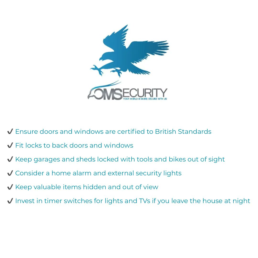 OMSecurityLtd's tweet photo. Out for New Year's Eve?

With OM Security, you can have peace of mind when you go away but if a private security solution doesn’t fit your current circumstances, here’s some handy tips to make sure your property is secure. 

#securityhack #homesecurity #newyearseve https://t.co/FNw6oeJ53e