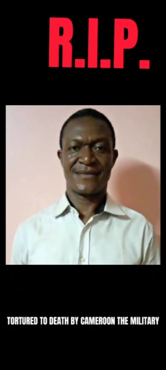 Nsoh Valentine was his names. A Southern Cameroonian arrested by the military of #Cameroon under instructions from Mr Biya, the most brutal dictator and killer the world has yet to acknowledge and contain.Mr Nsoh died from gruesome tortures after 2weeks in detention.