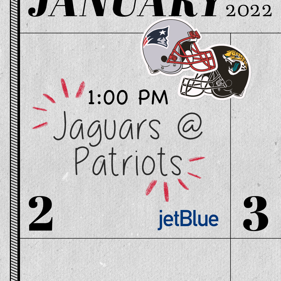 New year, same season. It's GAME DAY in Foxboro.