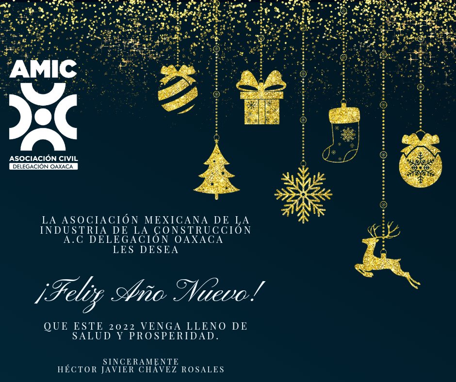 ¡Feliz Año 2022! Que las alegrías, la salud y la prosperidad los colmen en este nuevo año. 

#SomosAmic
#ConstruyamosOaxaca
#ConstruyamosMéxico

<a href="/JavierPorOaxaca/">Javier Chávez</a>