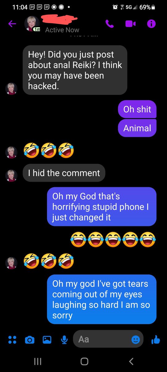 RockinNole's tweet image. So my Animal Reiki master posted something and I responded by what I thought was I'm so grateful for the gift of Animal Reiki and apparently this is what my phone thought I said 😂😂😂 nothing like starting off a new year with a giggle! #autocorrectfail