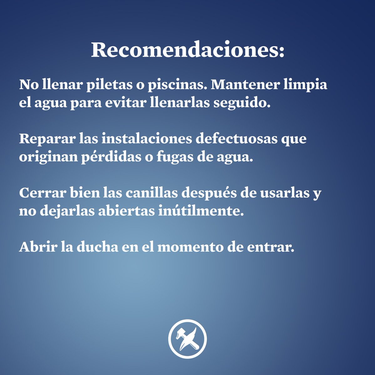 JuventudRER's tweet photo. CADA GOTA CUENTA: 

Ante la crisis hídrica en la que se encuentra Entre Ríos, #CadaGotaCuenta. Es por eso que te dejamos acá algunas recomendaciones para su cuidado. #JRER. https://t.co/N7Z1HMmXlr