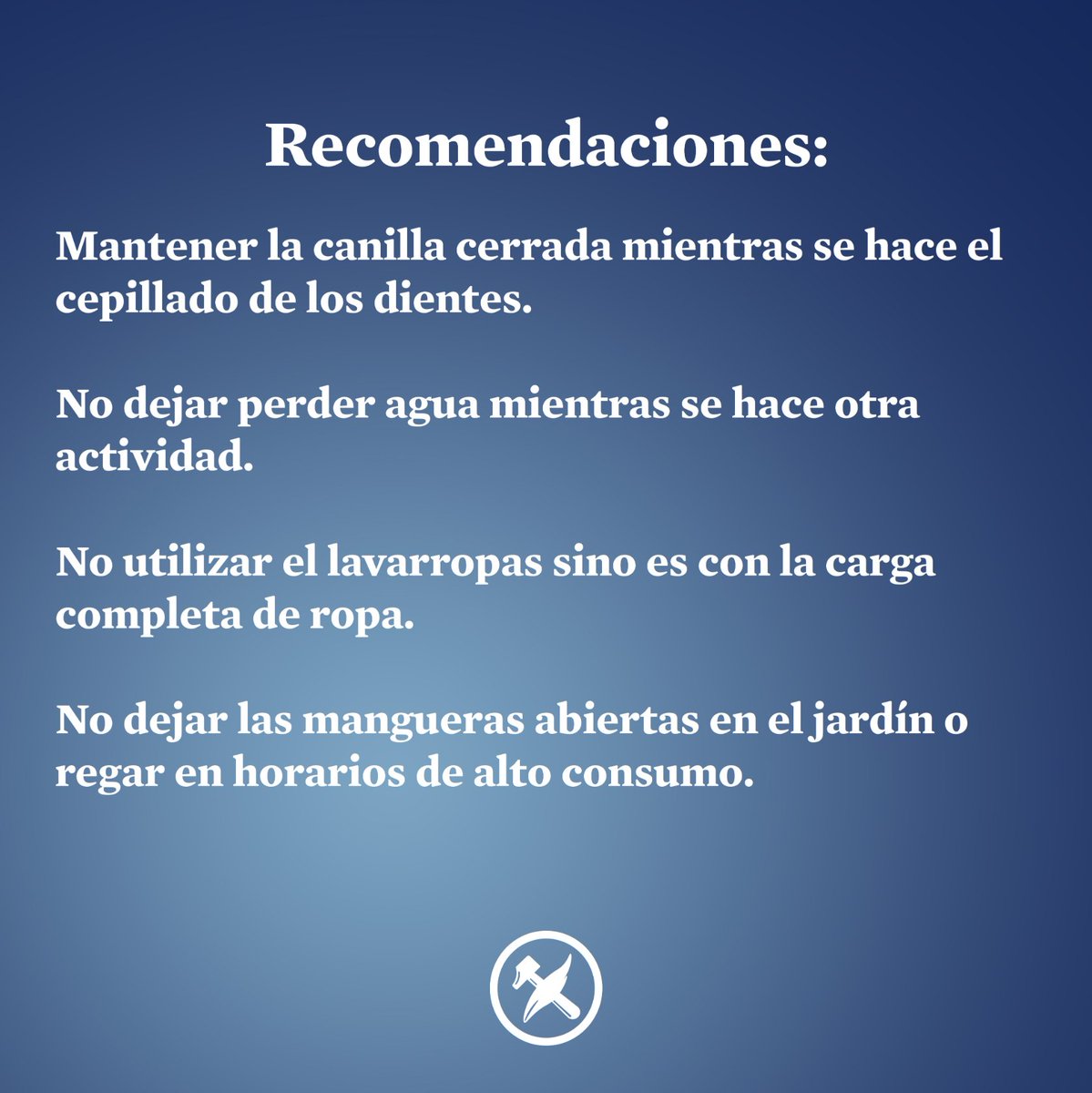 JuventudRER's tweet photo. CADA GOTA CUENTA: 

Ante la crisis hídrica en la que se encuentra Entre Ríos, #CadaGotaCuenta. Es por eso que te dejamos acá algunas recomendaciones para su cuidado. #JRER. https://t.co/N7Z1HMmXlr