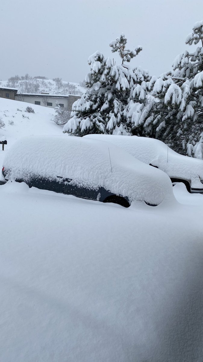 Snow started at around 10 pm last night here in Elk Ridge. Here we are almost 12 hours later. <a href="/NWSSaltLakeCity/">NWS Salt Lake City</a> #utwx