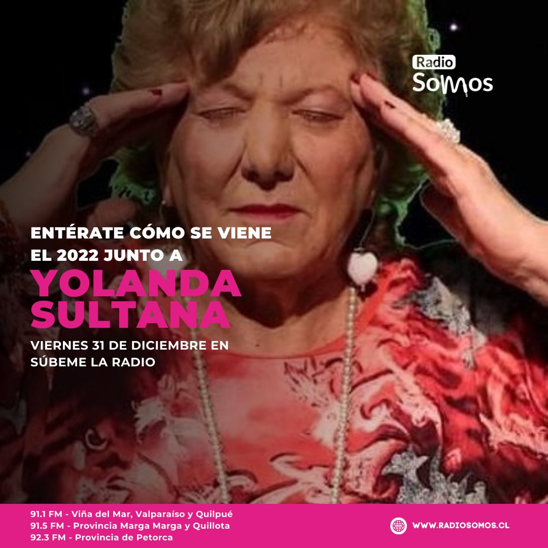 radiosomoscl's tweet photo. Sí, es cierto, la Tía Yoli @YolandaSultanaH estará con nosotros en #subemelaradio 😱

Alguna pregunta que quieran hacerle?

Pueden sintonizarnos en https://t.co/ISXVjVTjeW o en cualquiera de nuestras tres frecuencias💜

#quenosvaigabien 🙌🏻

#radiosomos #laplaylistdetuvida https://t.co/2YCbCihPjt