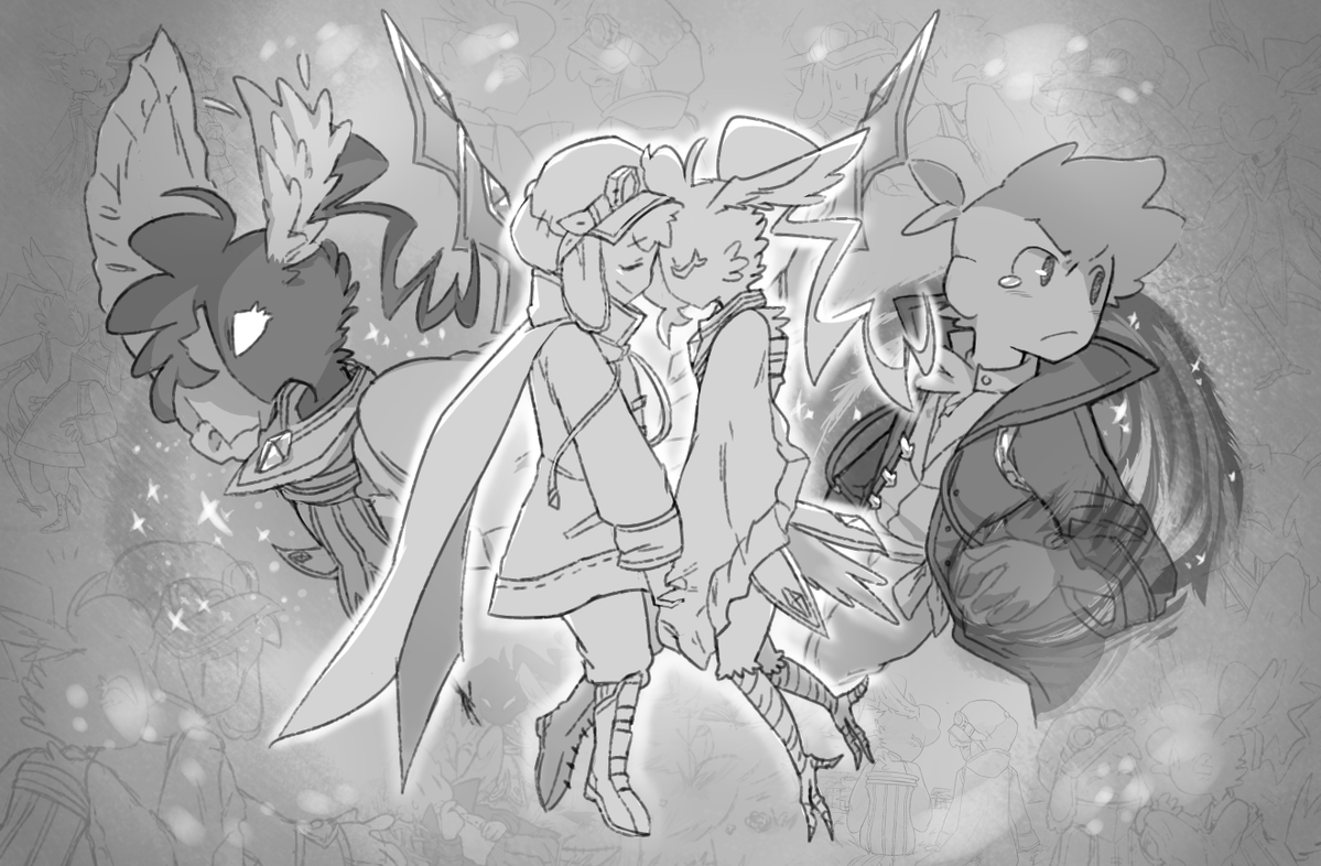 Not exactly New Years art, but I do have this which marks 70 drawings I've made in 2021 for my story Rewrite!
Thank you everyone for all your support throughout the year; Onto 2022!