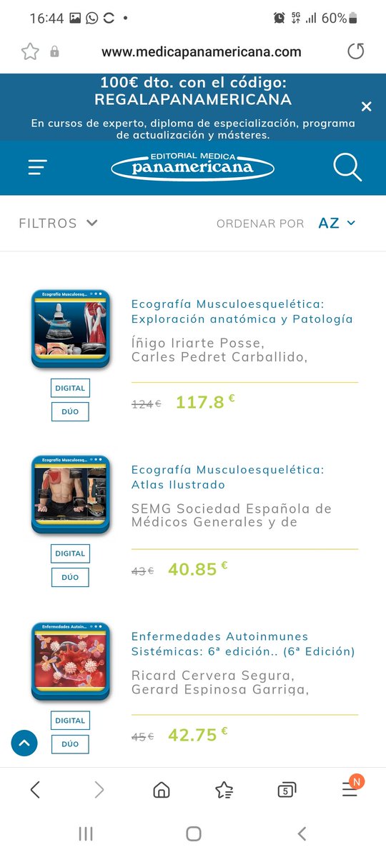 Es una gran satisfacción ver que el tiempo invertido en nuestros dos libros de ecografia ha merecido la pena y que les gustan a la gente. Por segundo año están en la lista del top ventas! 
Muchas gracias a tod@s. Feliz año!medicapanamericana.com/es/tag/best-se…