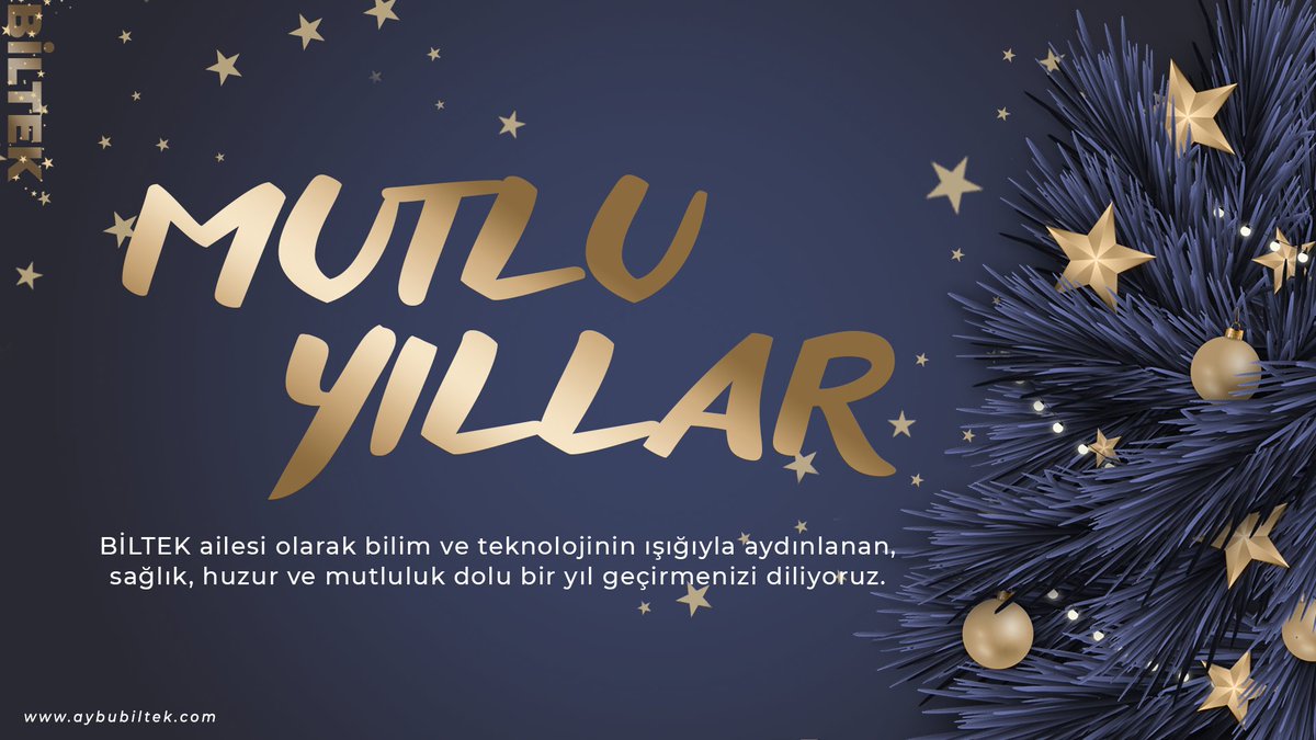 aybubiltek's tweet photo. Birlikte oluşturacağımız gelecekte umduklarımızın gerçekleştiği, bol bol anılar biriktirdiğimiz, eğlenceli ve etkinlik dolu güzel bir yılımız olsun BİLTEK ailesi. Hep birlikte nice mutlu yıllara 🎄 🎊🎁🪄🎆

#BİLTEK #ybu #aybu #bilimveteknoloji #2022 https://t.co/F3JlGaraJJ