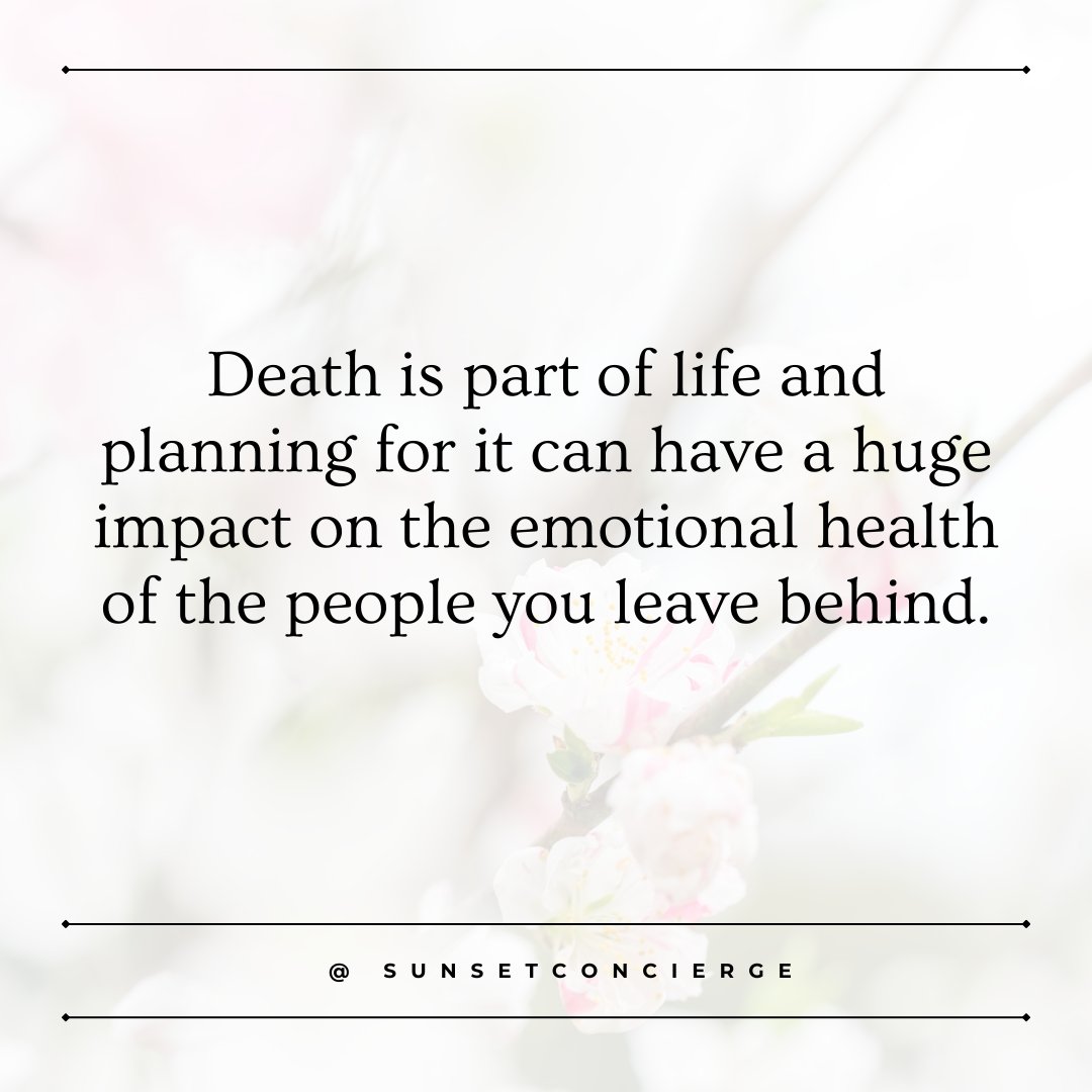 griefessions's tweet photo. Do you have an end-of-life plan? Sunset Concierge can help you!

#sunsetconcierge #made2blossom #legacystylist #legacyandtea #deathfluencer #tips #eoltips #eol #endoflife #death #atlanta #atlantaga #georgia #usa #advancedirective #endoflife #loss https://t.co/OzUULat4lZ
