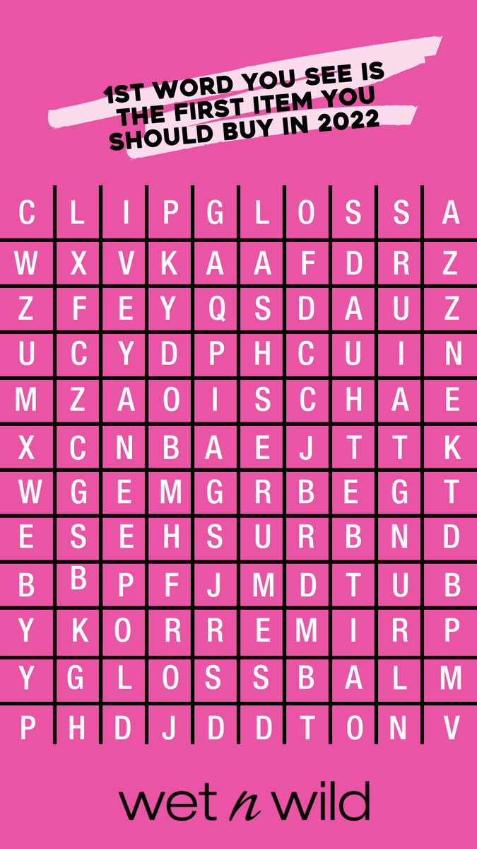 wetnwildbeauty's tweet photo. Game time, GO! What word did you see? ✍️ 💄 👀 

https://t.co/QWjwt1ZkNL #makelifefun #wetnwild #wetnwildbeauty #wetnwildmakeup https://t.co/T2rvFKordi