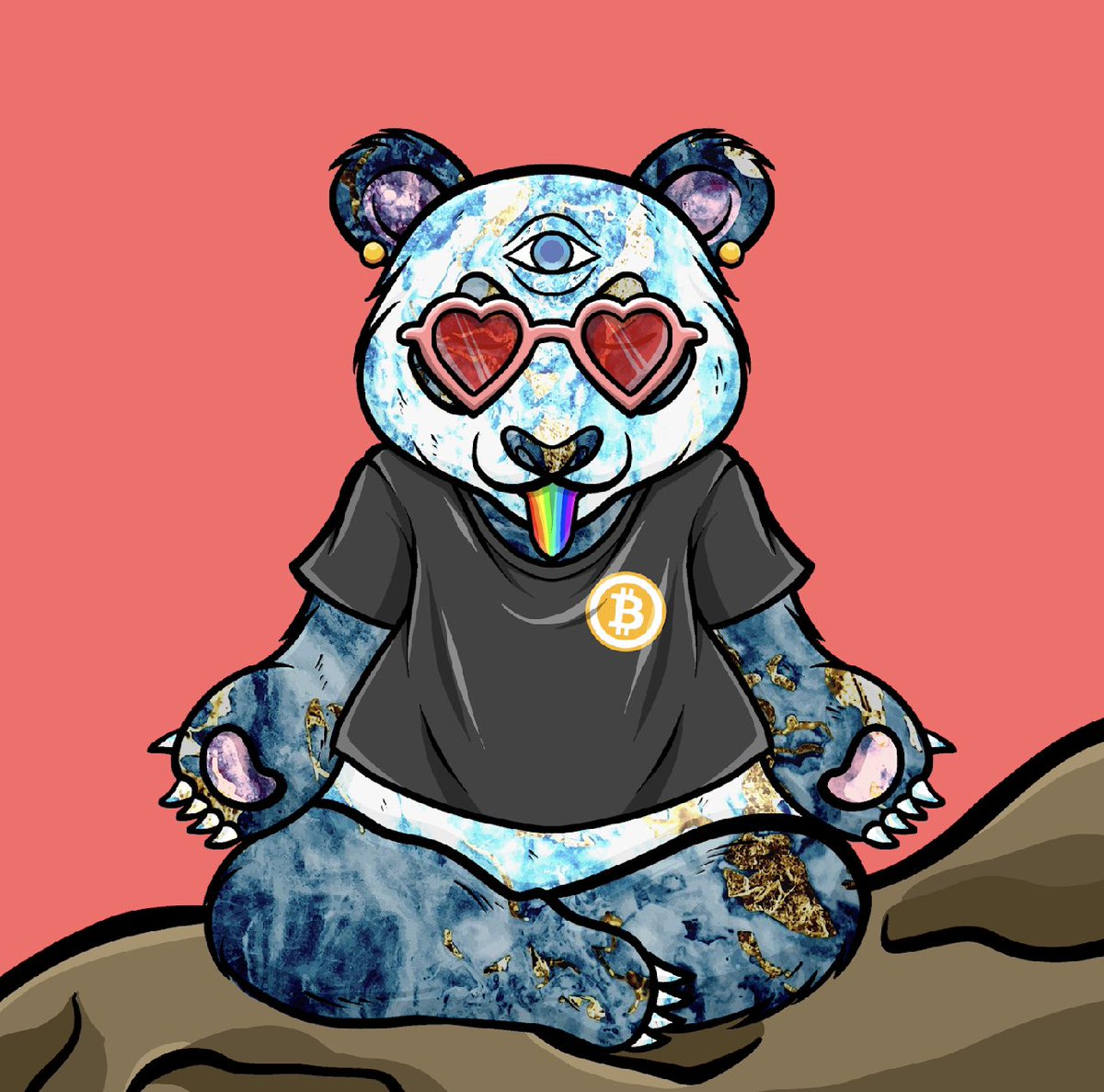 HippiePandasNFT's tweet photo. Hippie Panda #16 - SOLD - .01 ETH https://t.co/YLxT6EPWJF