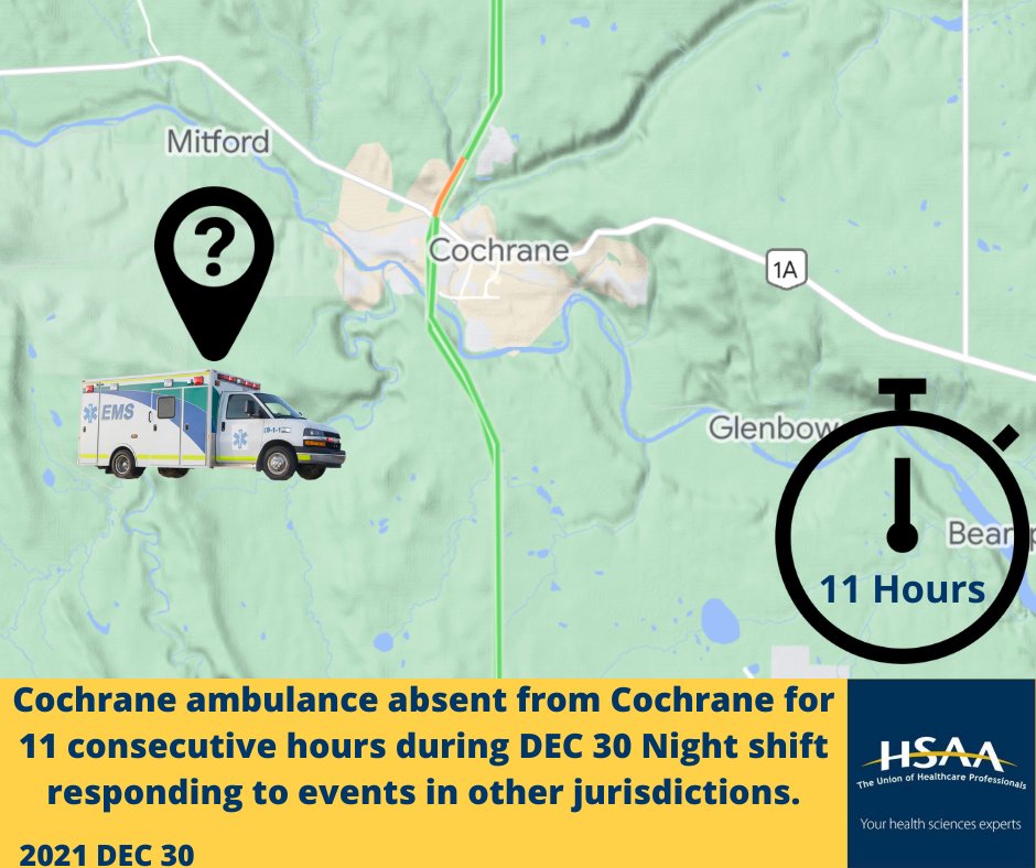 #HSAAEMS #GoneForHours #Cochrane #ableg #ABHealth #AHS #yourEMS