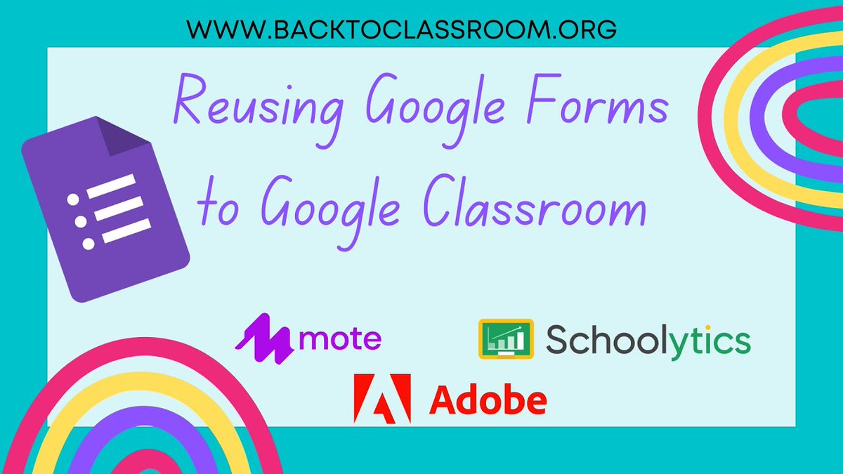 alicekeeler's tweet photo. Reusing Google Forms to Google Classroom Do NOT copy your Google Forms! Reset and reuse them! Join in for tips on how to reuse Google Forms assignments in Google Classroom. https://t.co/Ksw0P6LNcu  #googleEDU #googleForms #googleClassroom https://t.co/CyaUWQ4zJo