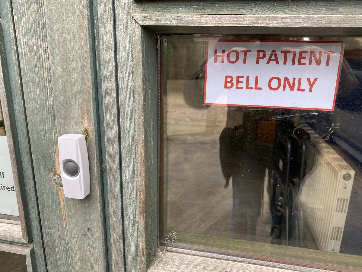 Most of us can only dream about being good looking enough to qualify for their own special bell at the doctors. #covidchristmas