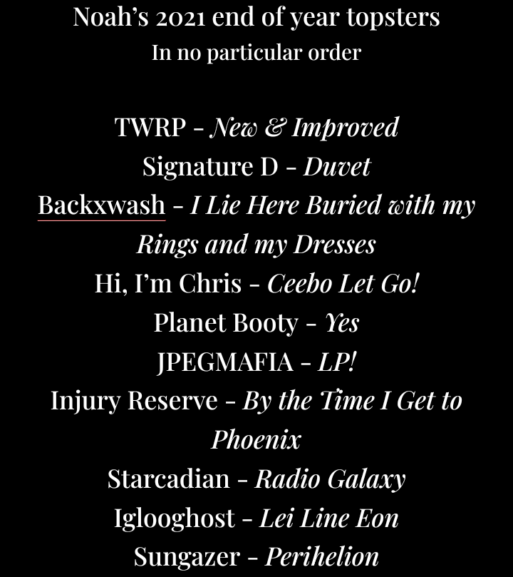 LinearProcess's tweet photo. @TWRPband @backxwash @Botwizzle @planetbooty @jpegmafia @InjuryReserve @Starcadian @IGLOOGHOST @its_adamneely https://t.co/uEjgfZqTEB
