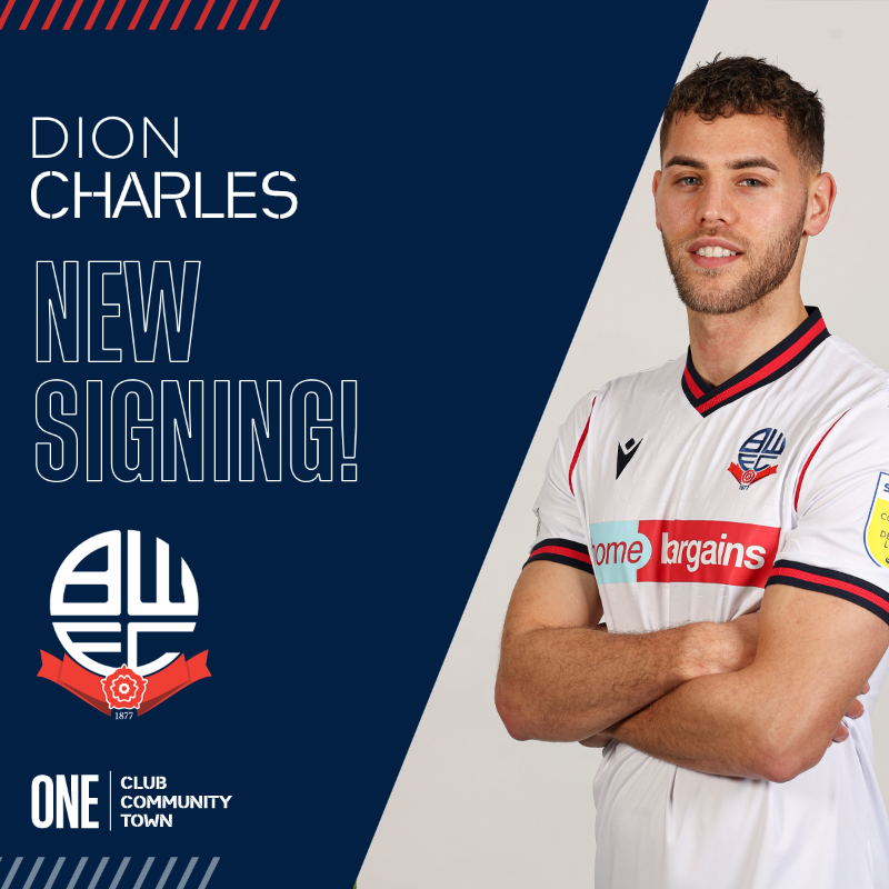 OfficialBWFC's tweet photo. 🔷 𝗖𝗛𝗔𝗥𝗟𝗘𝗦 𝗜𝗦 𝗔 𝗪𝗔𝗡𝗗𝗘𝗥𝗘𝗥 🔷

✍️🏻 Wanderers are delighted to confirm the signing of Northern Ireland international Dion Charles on a three-and-a-half-year deal.

#BWFC 🐘🏰