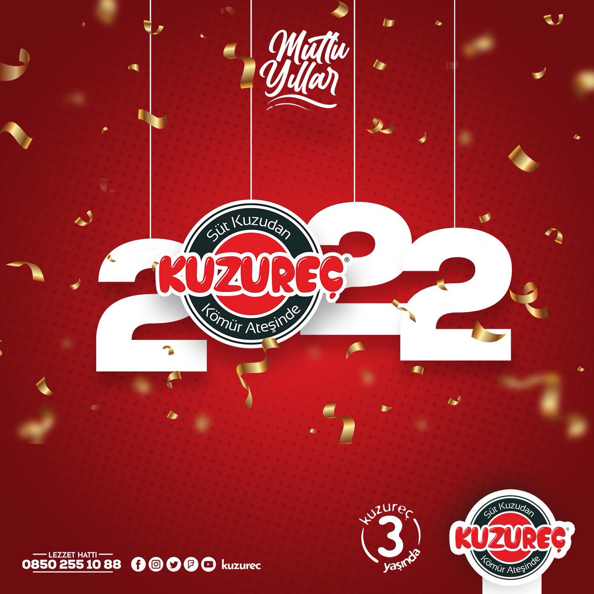 Yeni yılın size ve sevdiklerinize sağlık, mutluluk ve huzur getirmesi dileğiyle... Kuzureç Lezzetleri dolu bir yılınız olsun... 🥳

#BuLezzeteOrtakOl #Kuzureç #Kokoreç  #YeniYıl #hoşgeldin2022