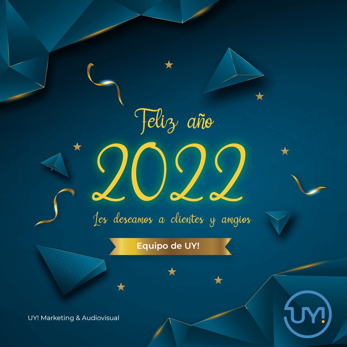 FELIZ 2️⃣0️⃣2️⃣2️⃣‼️
Otro año más en los que juntos logramos cumplir nuestras metas y desafíos, que en estas fiestas se renueve el entusiasmo para poder seguir creciendo juntos y encarar nuevos objetivos ¡Feliz navidad y próspero año nuevo!

@uymarketingdigital 

#UY  #RedesSociales