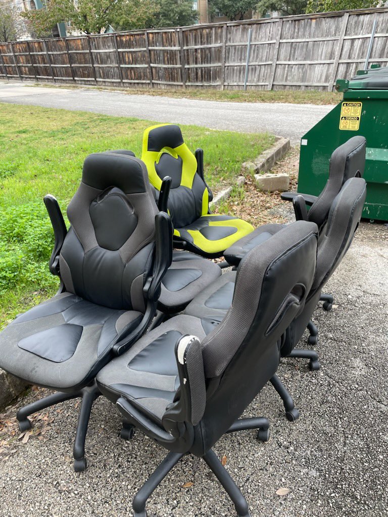 Free chairs out back of LFG