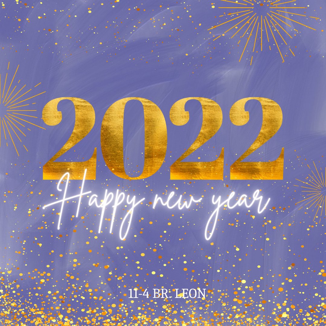 114BRLEON's tweet photo. Cheers to a new year and another chance for us to begin a new chapter of fortunes and fortitude in our lives. May your 2022 begin with the warmest of aspirations as the Lord bestow you with unending mirth and opulence. Happy New Year, 11-4 Leon! 🍾🎆

#2022WithLEON https://t.co/ouUHIFF6b7