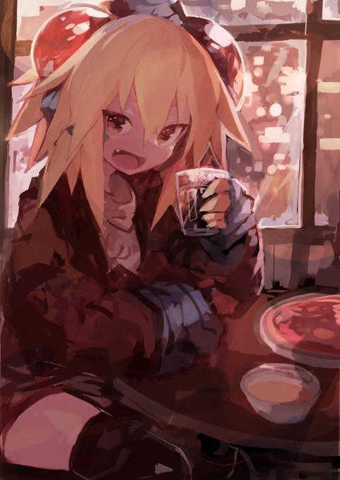 トカゲちゃんと年越し晩酌 